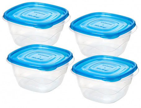 Sistema takealongs deep square pack of 4 -1.2L